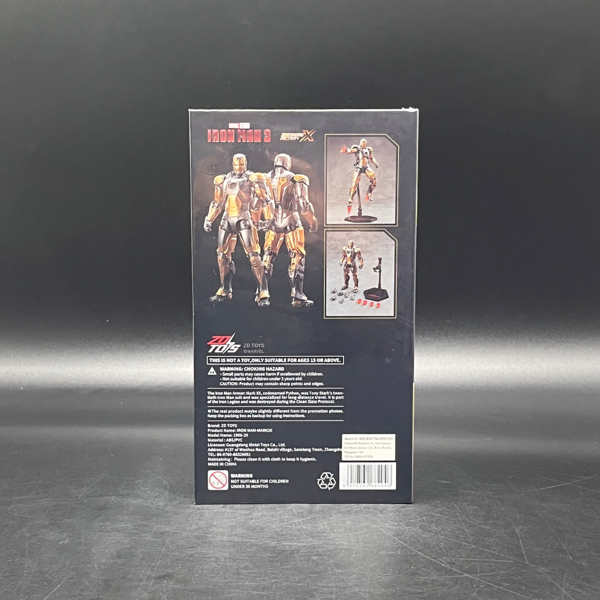 (IN STOCK) ZD Toys Marvel Iron Man Mark 20 1/10 Action Figure