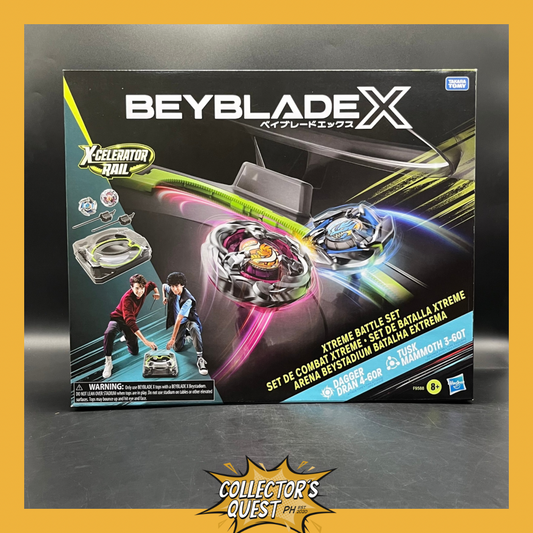 (IN STOCK)Beyblade X Xtreme Battle Set with Beystadium Arena Dagger Dran 4-60R and Tusk Mammoth 3-60T Set