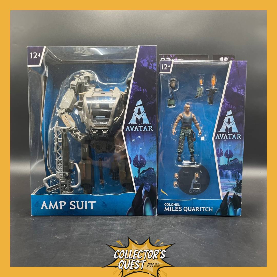(IN STOCK) Mcfarlane Toys Avatar Amp Suit & Colonel Miles Quaritch Action Figure Set