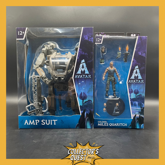 (IN STOCK) Mcfarlane Toys Avatar Amp Suit & Colonel Miles Quaritch Action Figure Set