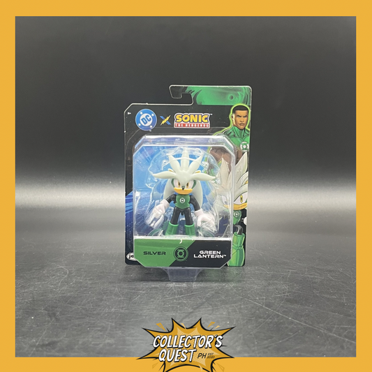 (IN STOCK)  Jakks Pacific Sonic the Hedgehog x DC Comics Silver as Green Lantern 2.5 Inch Action Figure