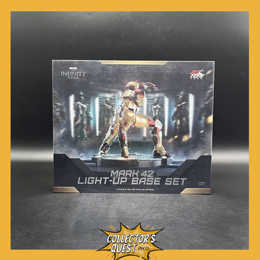 (IN STOCK) ZD Toys Marvel Iron Man Mark 42 with Light-up Base set