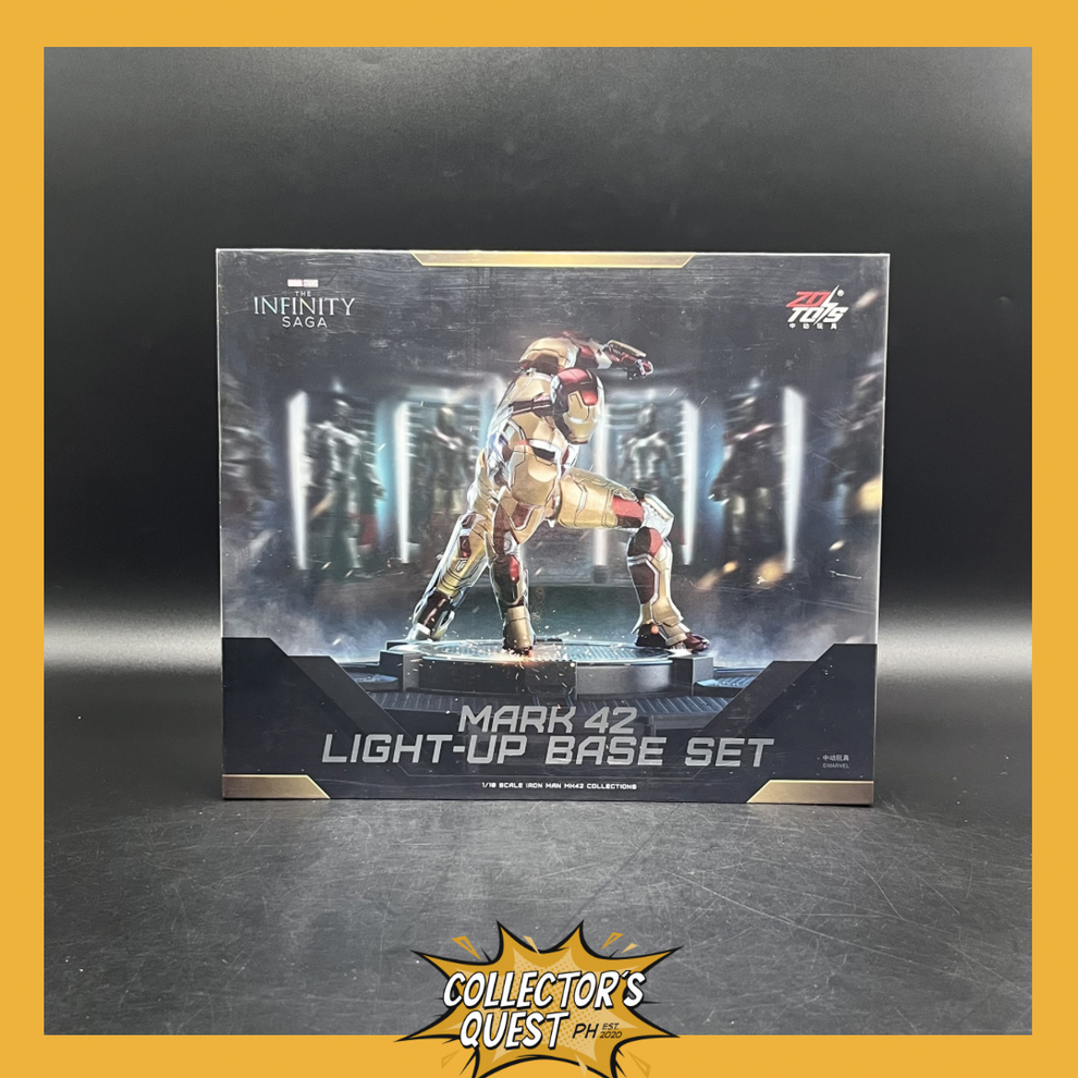 (IN STOCK) ZD Toys Marvel Iron Man Mark 42 with Light-up Base set ...