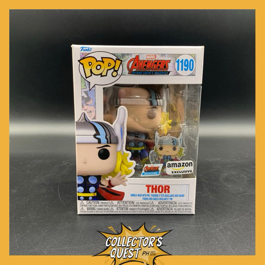 (IN STOCK) Funko Pop Marvel Avengers Thor with Pin Amazon Exclusive Vinyl Figure