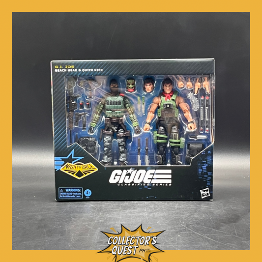 (IN STOCK) GI Joe Classified Series Nightforce Beach Head & Quick Kick 2 Pack Action Figure