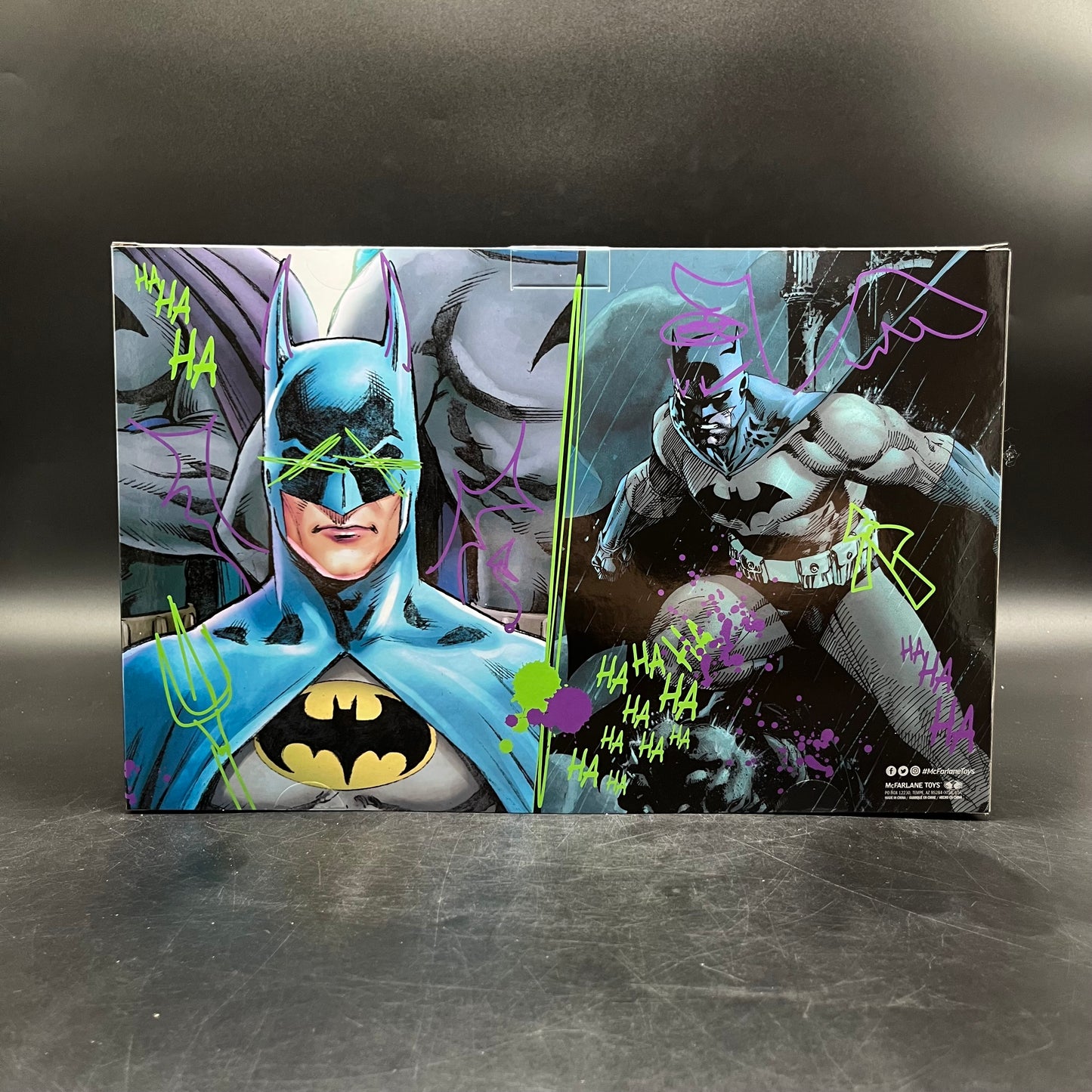 (IN STOCK) McFarlane Toys DC Direct DC Direct Batman Knightfall and Hush (Jokerized) Gold Label 2 Pack 1:3 Scale Cowl Replicas