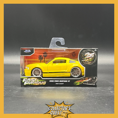 (IN STOCK) 36438 Jada Toys 1:32 Fast & Furious 2006 Ford Mustang GT Diecast Vehicle (25th Anniversary Release)