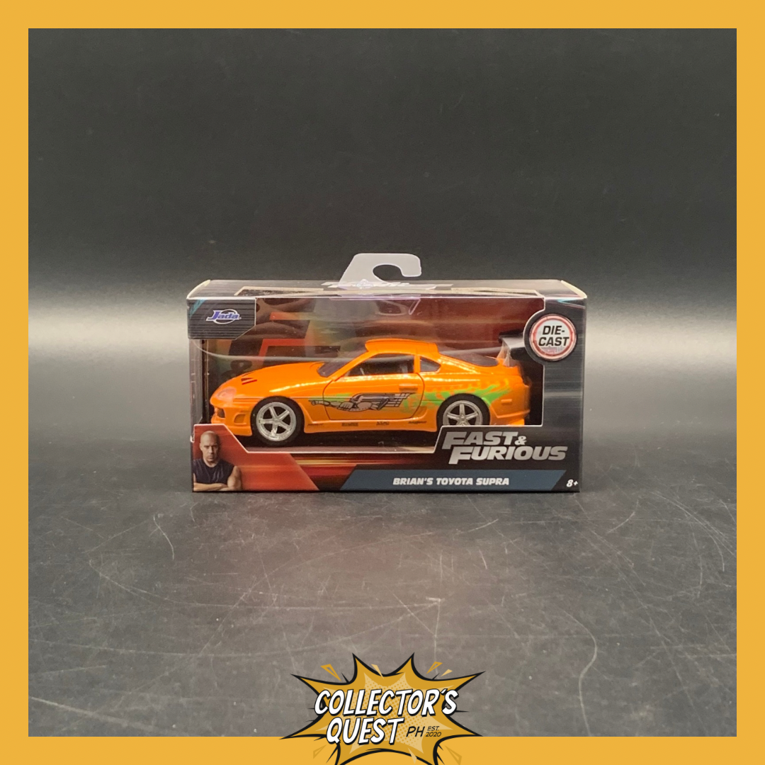 (IN STOCK) 97345 JADA TOYS 1:32 Scale Fast & Furious 1995 Brian's Toyota Supra Orange Diecast Vehicles