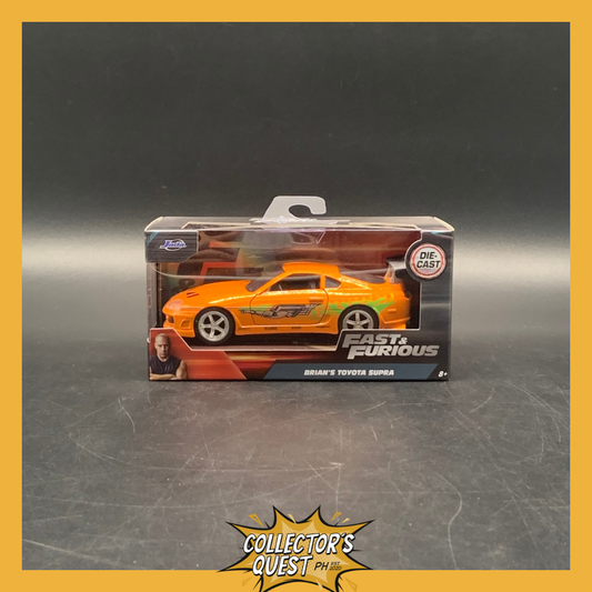 (IN STOCK) JADA TOYS 1:32 Scale Fast & Furious 1995 Brian's Toyota Supra Orange Diecast Vehicles
