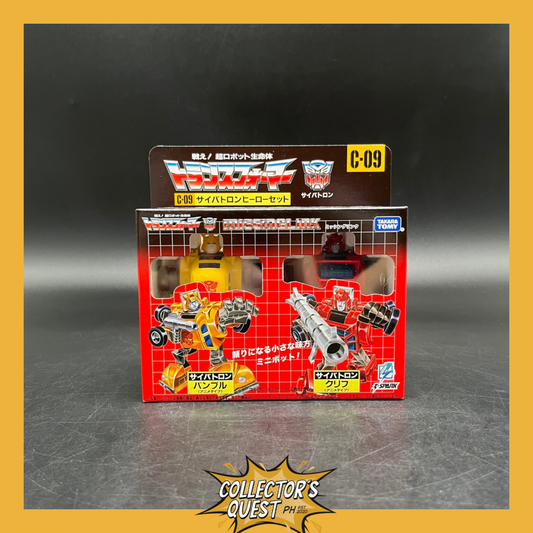 (IN STOCK) Takara Tomy Transformers C-09 Cybertron Heroes Bumblebee and Cliffjumper Figure Set