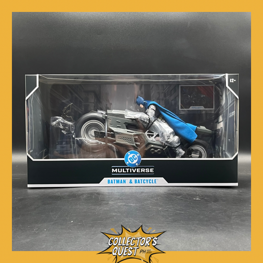 (IN STOCK) Mcfarlane DC Multiverse The Flash Movie Batman with Batcycle Action Figure Set