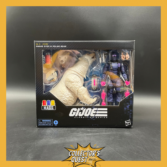 (IN STOCK) G.I. Joe Classified Series #161, Snake Eyes & Polar Bear Action Figure