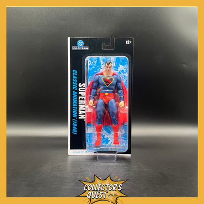 (IN STOCK) Mcfarlane DC Multiverse 7in - Superman (Classic Animation 1940) (Blister Card) Action Figure