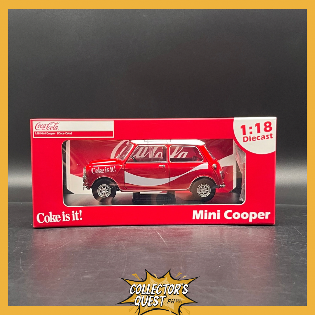 (IN STOCK) COKE079 Tiny Mini Cooper Coca Cola 1/18 Scale Diecast Vehicle