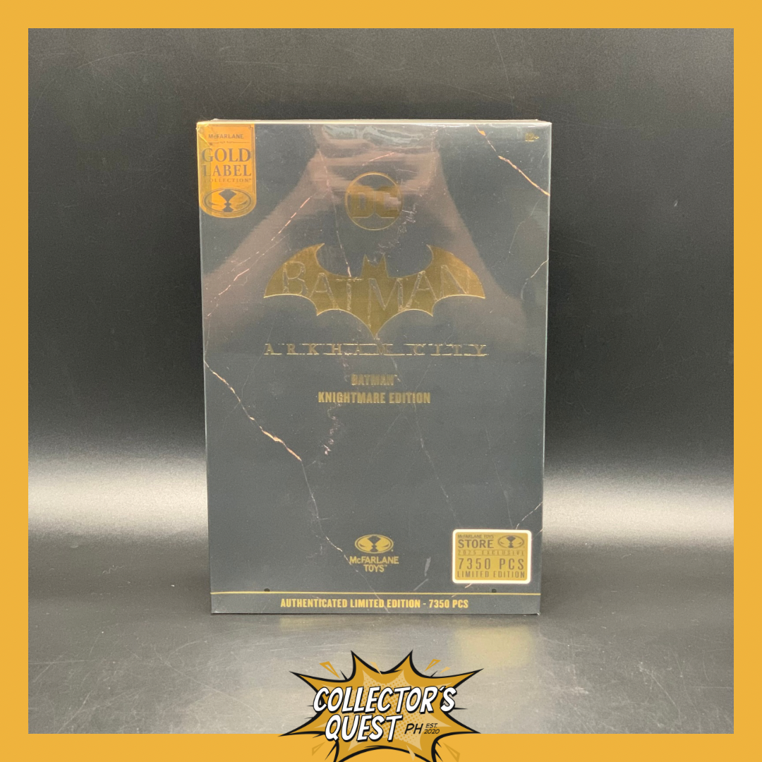 (IN STOCK) DC Multiverse Batman (Arkham City)(Knightmare)(Gold Label) Action Figure