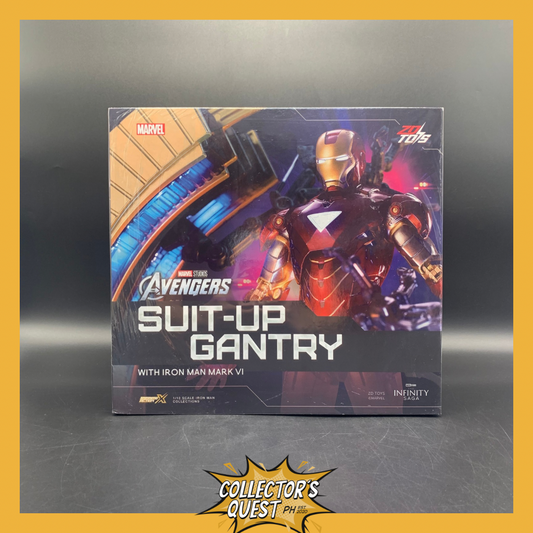 (IN STOCK) ZD Toys Marvel Avengers Iron Man Mark 6 Suit Up Gantry Action Figure Set