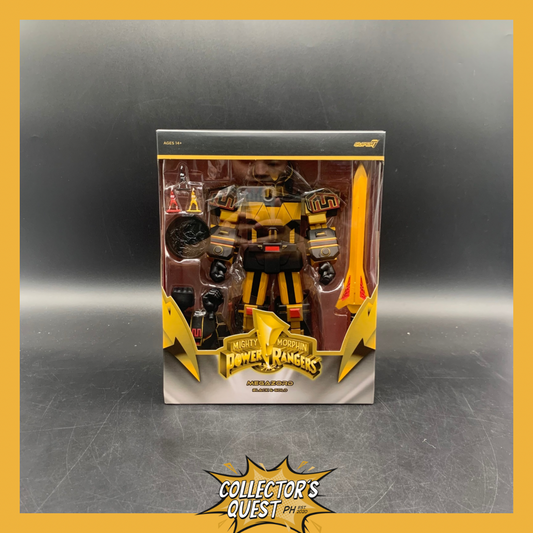 (IN STOCK) Super7 ULTIMATES! Mighty Morphin Power Rangers Black and Gold Megazord - 8 in Ultimates! Action Figure