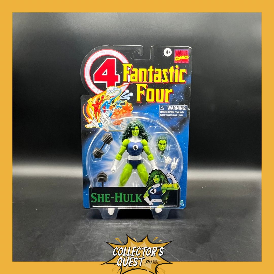 (IN STOCK) Marvel Legends Fantastic Four Retro Carded She Hulk Action Figure