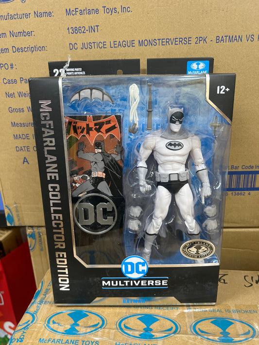 (IN STOCK) DC Multiverse Mcfarlane Collector's Edition Manga Batman (Platinum Edition) Action Figure