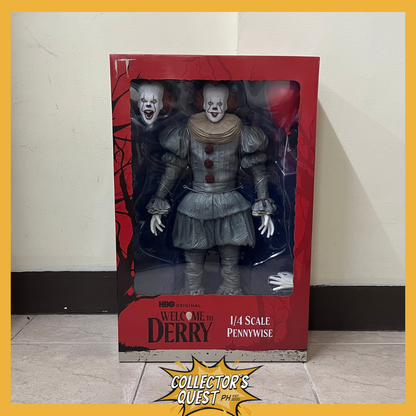 (IN STOCK) NECA It: Welcome to Derry Pennywise 1:4 Scale Action Figure