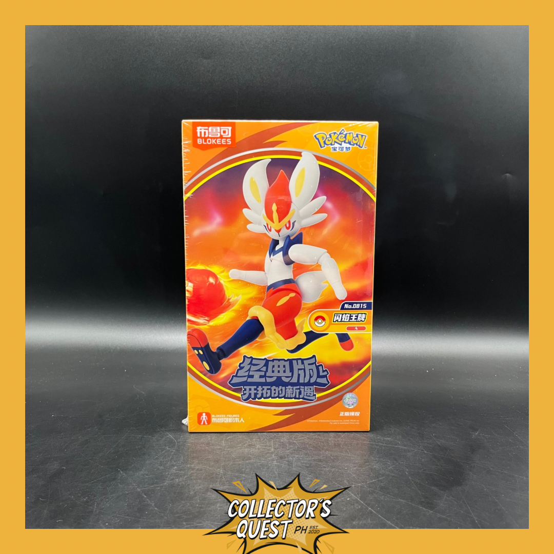 (IN STOCK) Blokees Pokemon Classic Edition Cinderace Figure