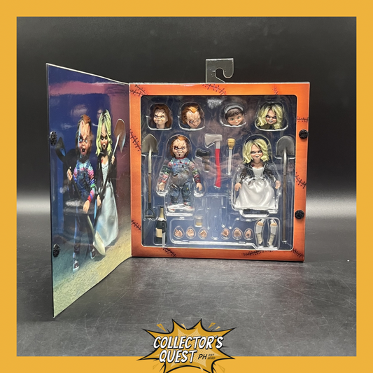 (IN STOCK) NECA Bride of Chucky Ultimate Chucky & Tiffany Action Figure Set