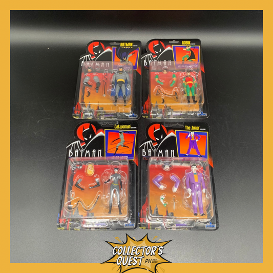 (IN STOCK) MEZCO 5 Points Batman: The Animated Series Set of 4 (Batman, Robin, Joker, Catwoman) Set