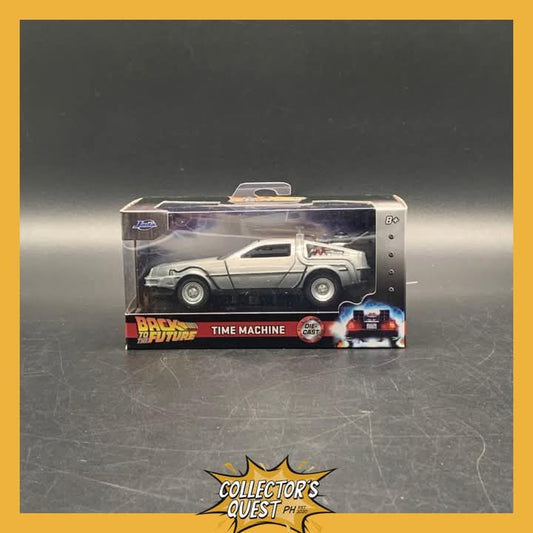 (IN STOCK) JADA TOYS 1:32 Scale Hollywood Rides Back to the Future 1 Delorean Time Machine Diecast Vehicle