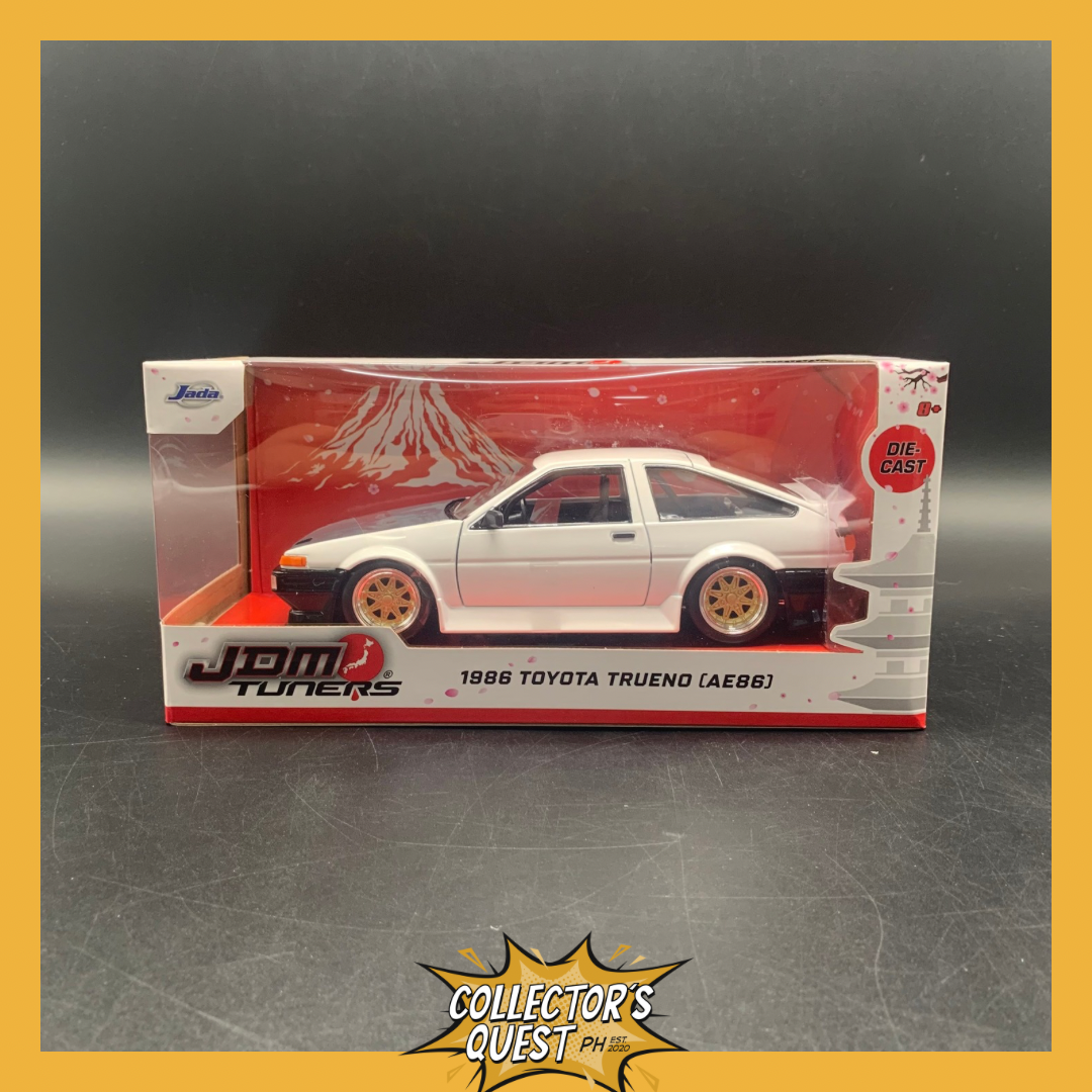 (IN STOCK)  35956 JADA TOYS 1:24 Scale JDM Tuners 1986 Toyota Trueno AE86-Glossy Diecast Vehicle