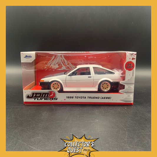 (IN STOCK)  35956 JADA TOYS 1:24 Scale JDM Tuners 1986 Toyota Trueno AE86-Glossy Diecast Vehicle