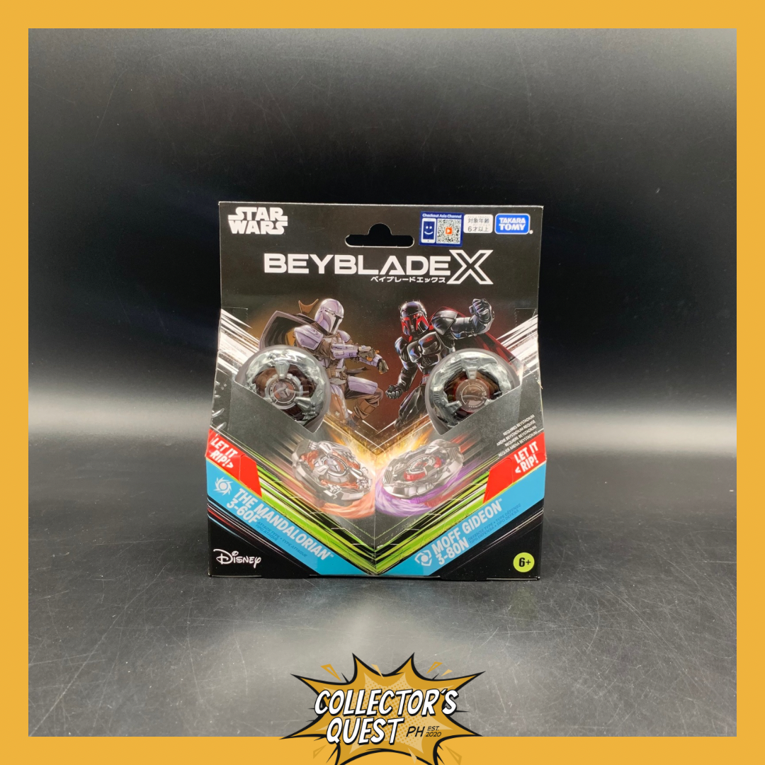 (IN STOCK) Beyblade X Star Wars The Mandalorian 3-60F & Moff Gideon 3-80N