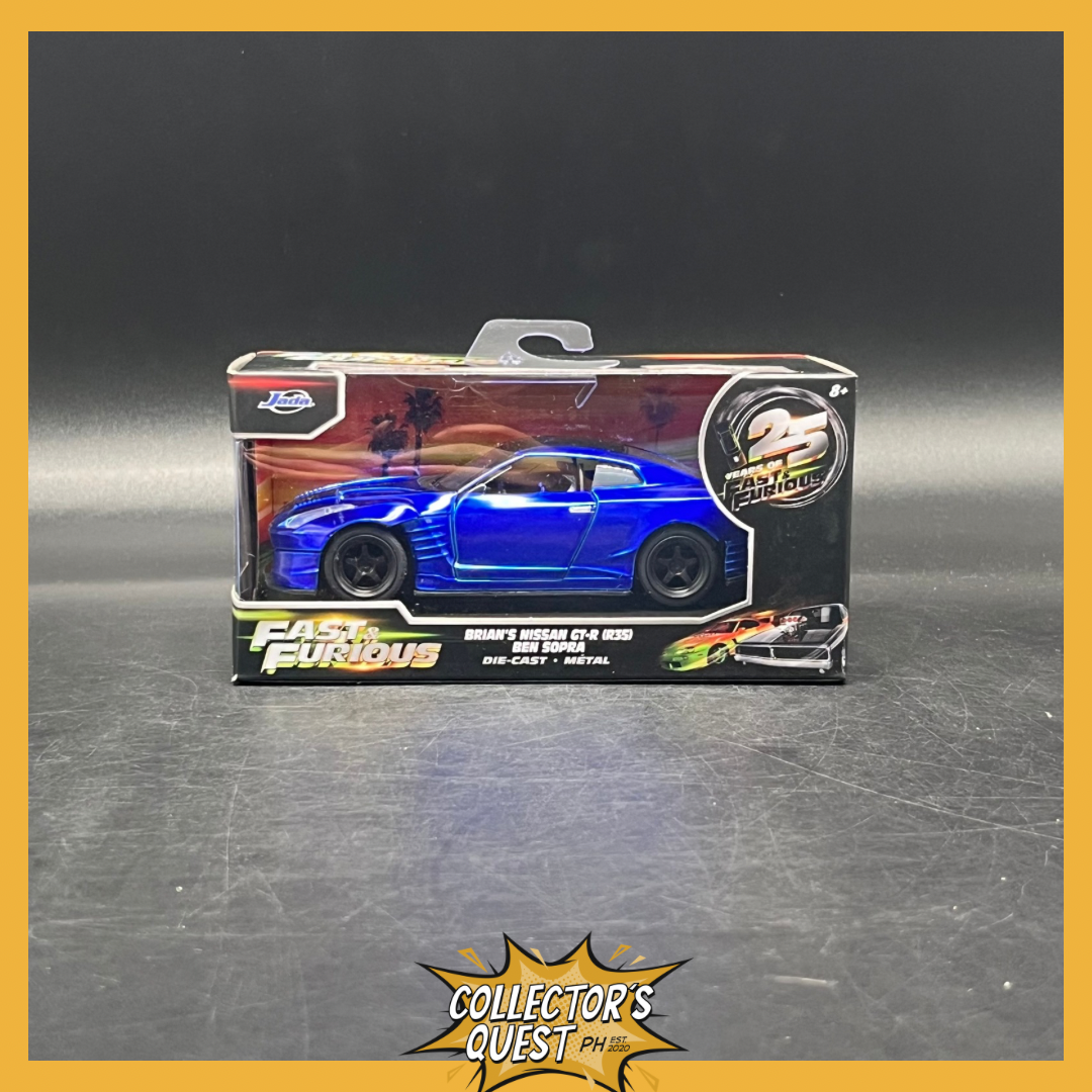 (IN STOCK) 98270 JADA Toys Fast & Furious Brian's Nissan GT-R (RS35) Ben Sopra 1/32 Scale Diecast Vehicle