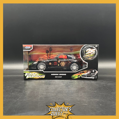(IN STOCK) 99541 JADA Toys Fast & Furious Johnny's Honda S2000 1/24 Scale Diecast Vehicle