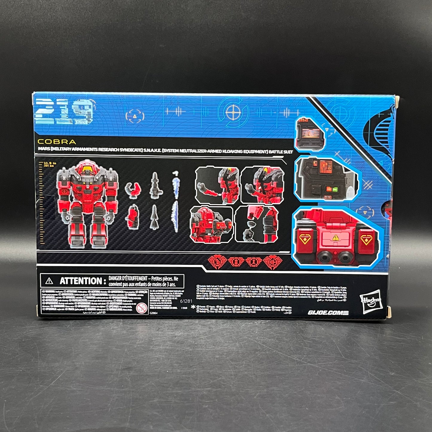 (IN STOCK)  G.I. Joe Cobra Mars Military Armaments Research Syndicate Snake Battle Suit