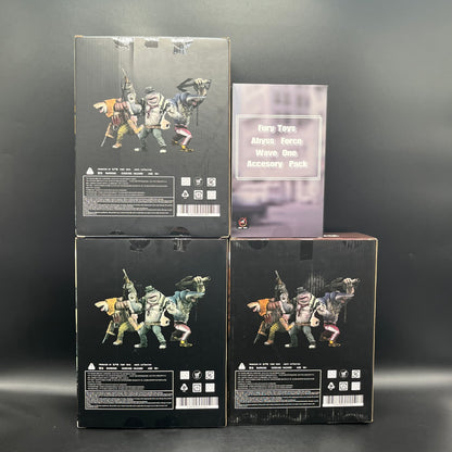 (IN STOCK) Fury Toys 1/12 Scale Abyssal Force Wave 1  Set Of 4 (Crazy Boy Billy,Beast in Cage Gypsy,Public Enemy Arthur, Accesory Pack)  Action Figure