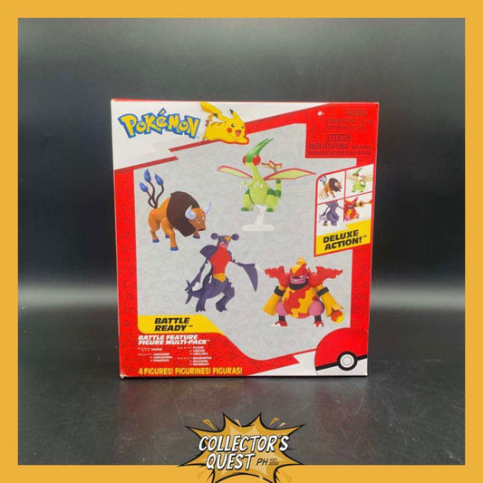 (IN STOCK) Pokemon Jazwares Wicked Cool Toys 4 Figure Multipack Garchomp Tauros Flygon Magmortar Action Figure Set