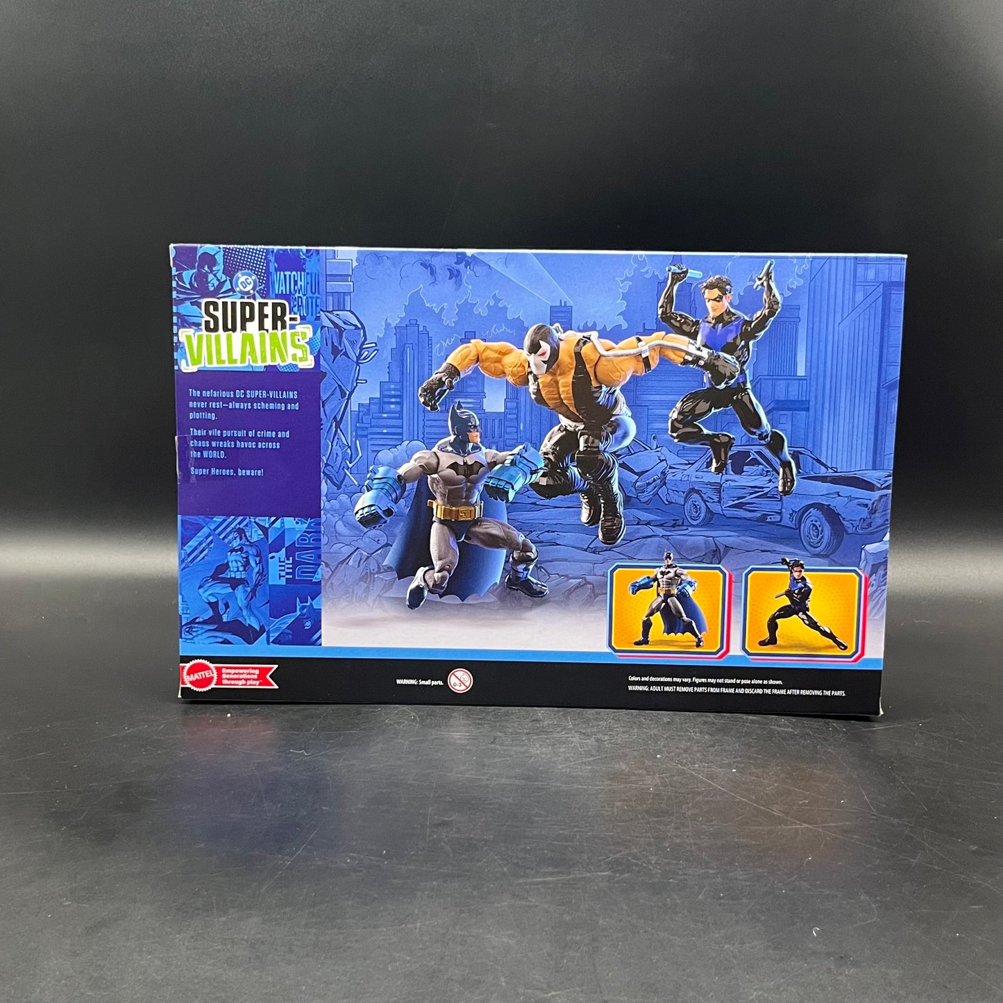 (IN STOCK) Mattel DC Premier Series Batman & Nightwing Vs Bane 6.5 Inch 3-Pack