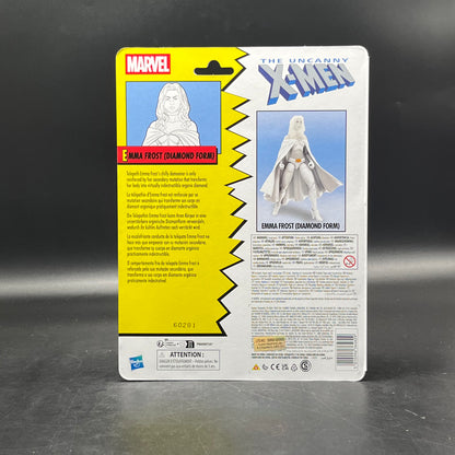 (IN STOCK) Marvel Legends Retro Carded X-Men Emma Frost (Diamond Form) Action Figure