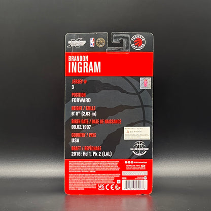 (IN STOCK) Mcfarlane Toys NBA Sportspicks Toronto Raptors "City Edition"  Red & Black Uniform Brandon Ingram 6inch Action Figure