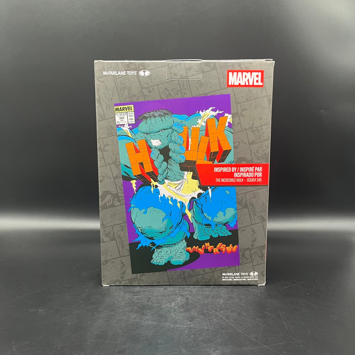 (IN STOCK) Mcfarlane Toys Marvel Comics The Incredible Hulk #345 Green Variant 1/6 Scale (Gold Label) Statue