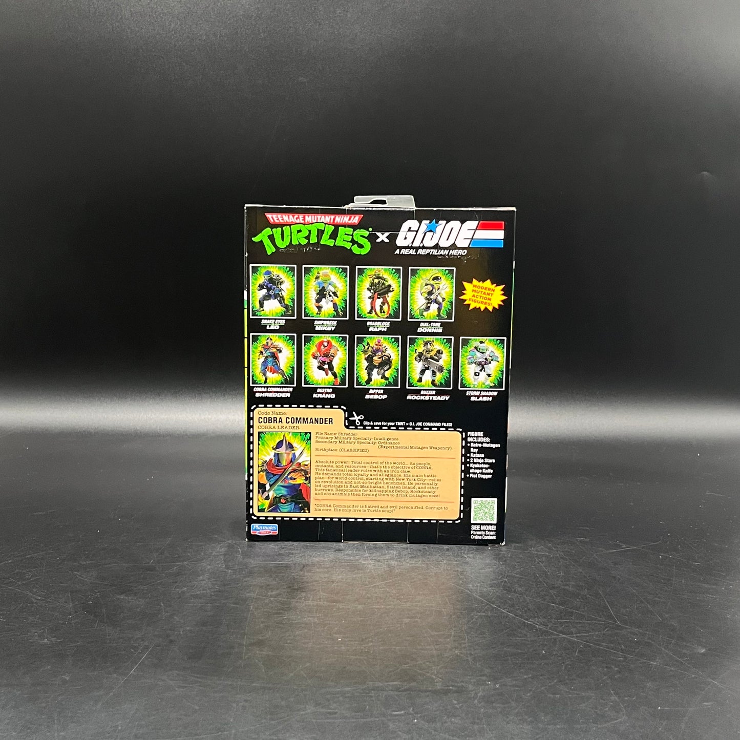 (IN STOCK) Playmates TMNT Teenage Mutant Ninja Turtles x GI Joe Cobra Commander x Shredder Collaboration Action Figure