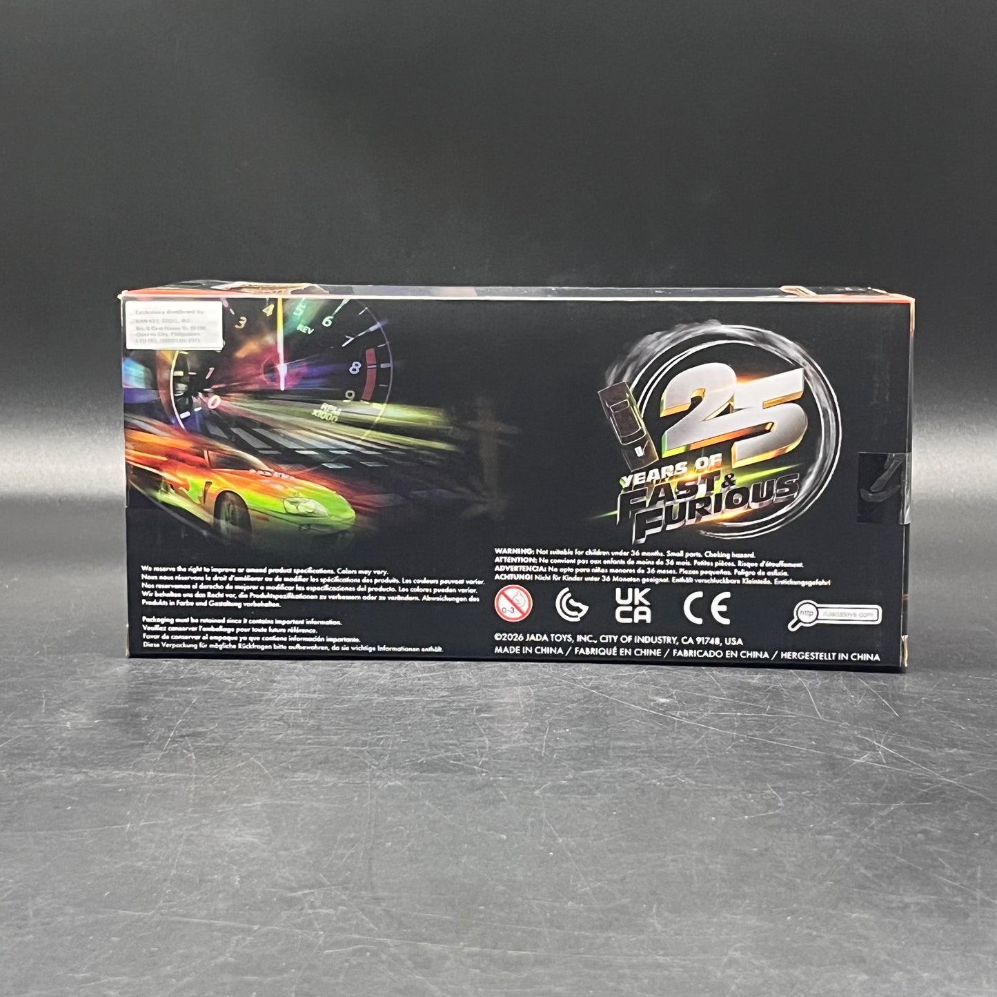 (IN STOCK) 36818 JADA Toys Fast & Furious 1/24 Scale Brian's Nissan Skyline GT-R (BNR-34) Diecast Vehicle
