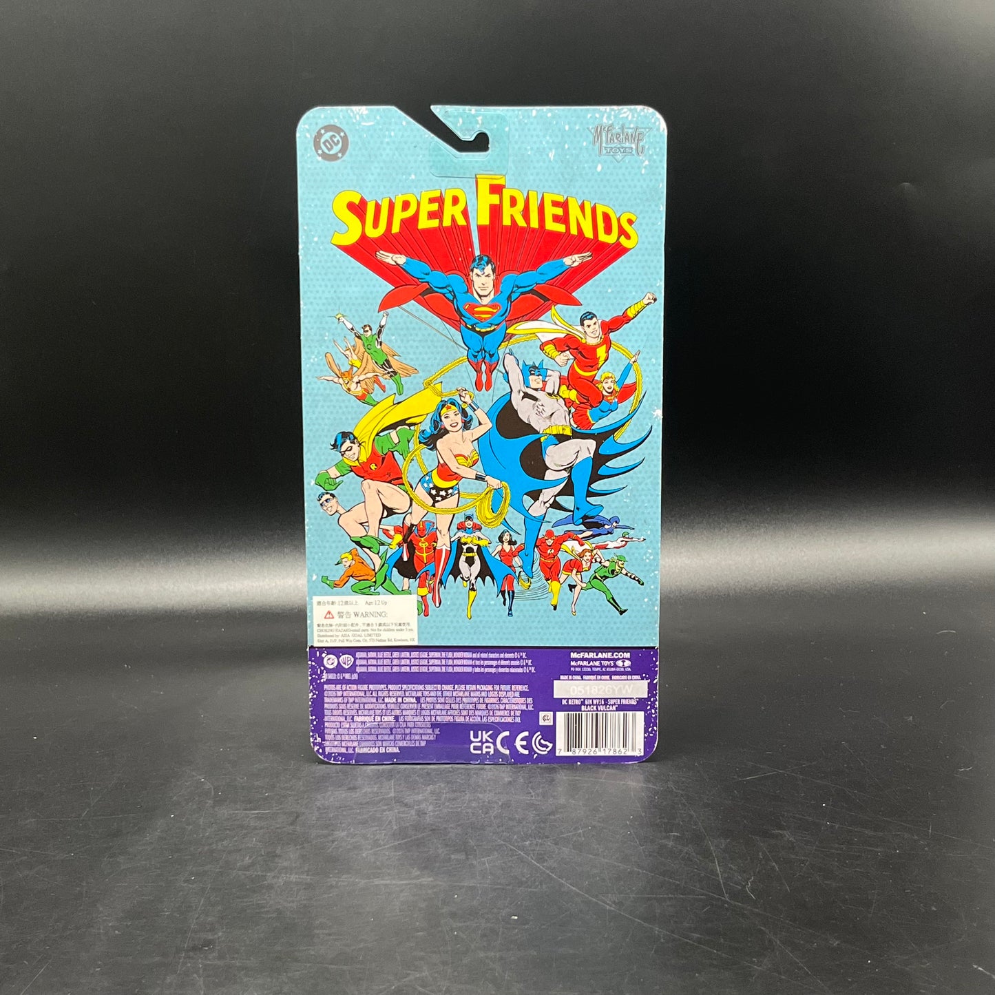(IN STOCK) Mcfarlane  Toys DC Retro Carded Super Friends Black Vulcan Action Figure
