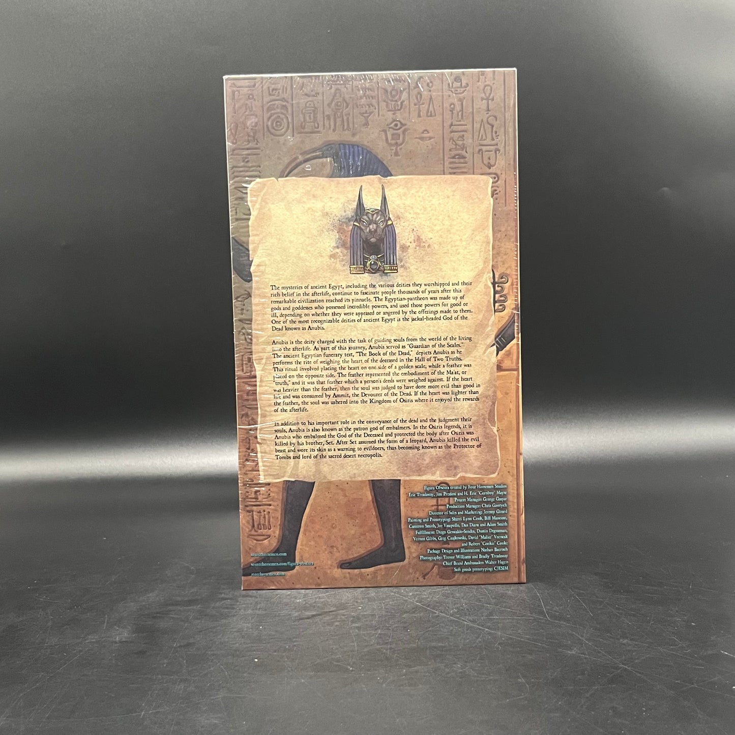 (IN STOCK) Four Horsemen Studios Mythic Legions Figura Obscura Anubis (Black and Blue Ver.) Action Figure