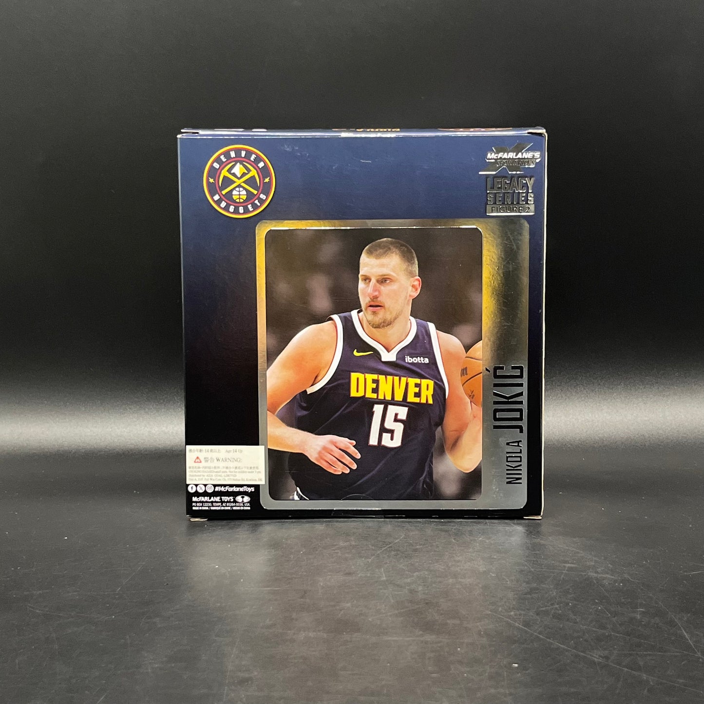 (IN STOCK) Mcfarlane Toys NBA Sportspicks Denver Nuggets Nikola Jokic Posed Figure