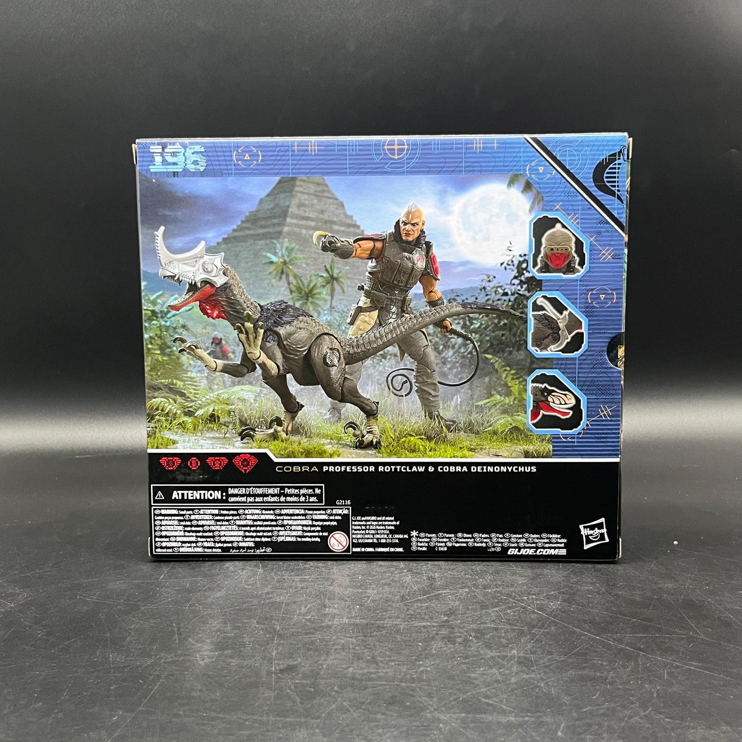 (IN STOCK) GI Joe Professor Rottclaw & Cobra Deinonychus Action Figure