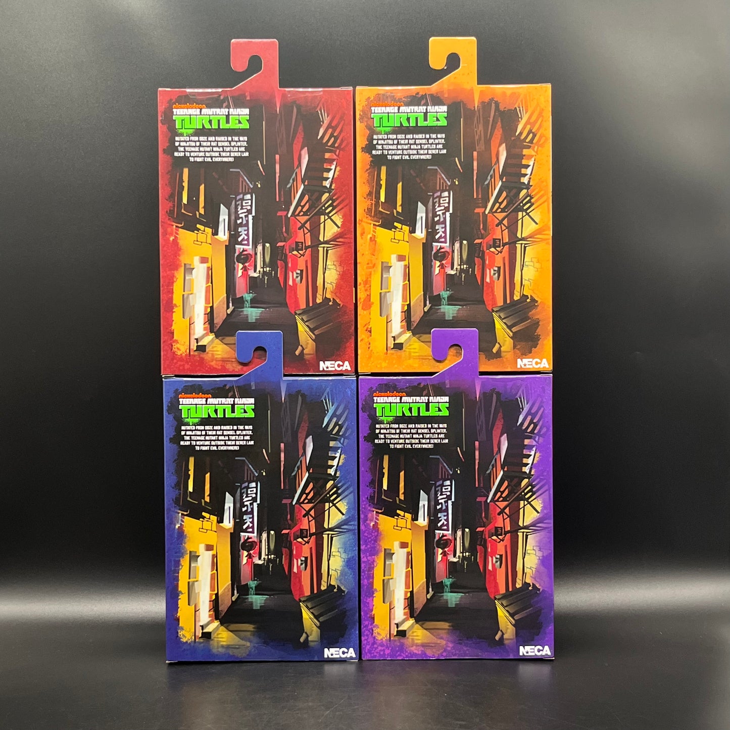 (IN STOCK) (SET OF 4) NECA TMNT Teenage Mutant Ninja Turltles 2012 Cartoon Version Leonardo, Michaelangelo, Raphael, Donatello Action Figure SET OF 4