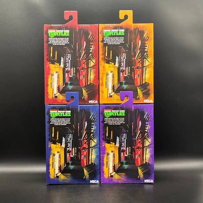 (IN STOCK) (SET OF 4) NECA TMNT Teenage Mutant Ninja Turltles 2012 Cartoon Version Leonardo, Michaelangelo, Raphael, Donatello Action Figure SET OF 4