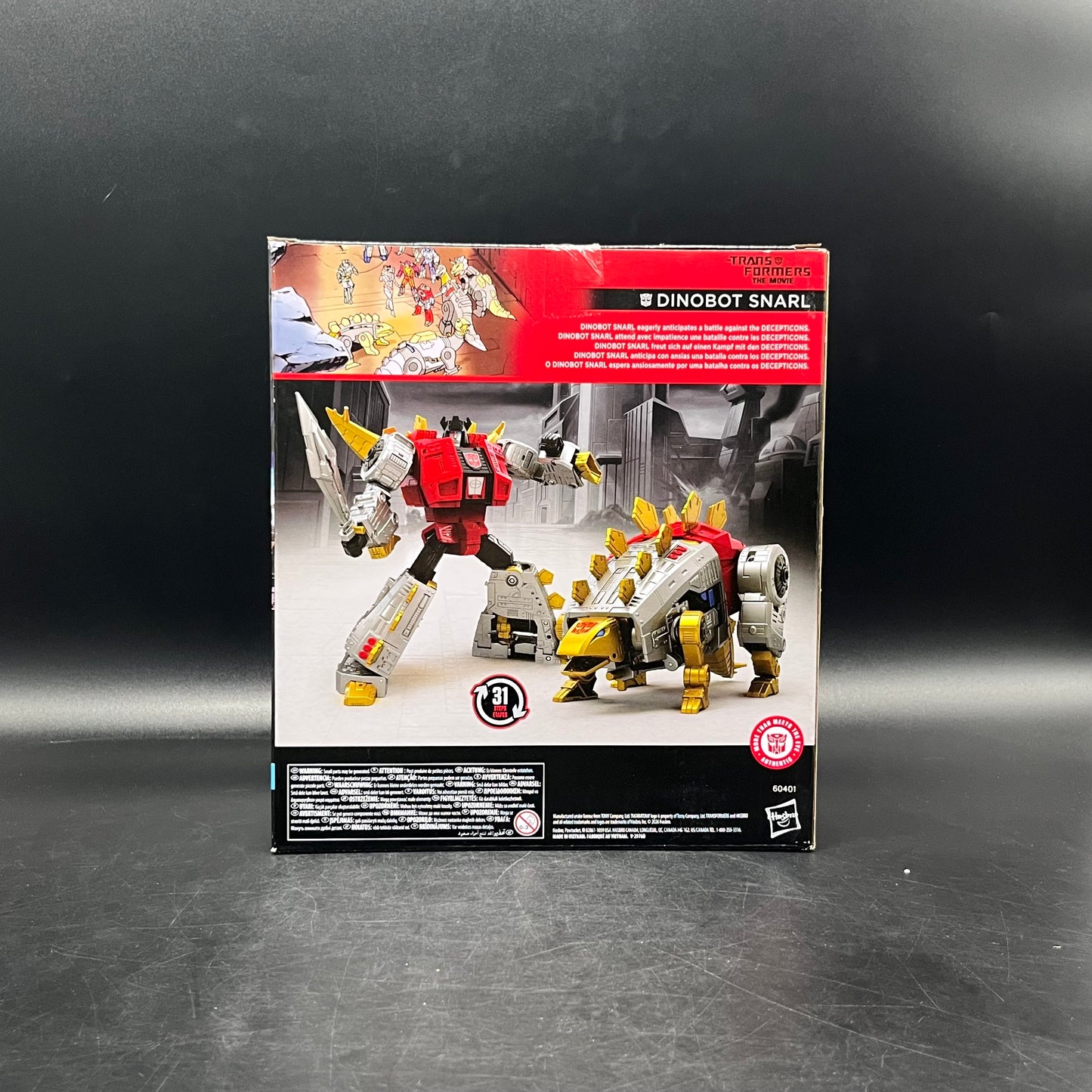 (IN STOCK) Transformers Studio Series The Movie 1986 Leader Class Dinobot Snarl Action Figure