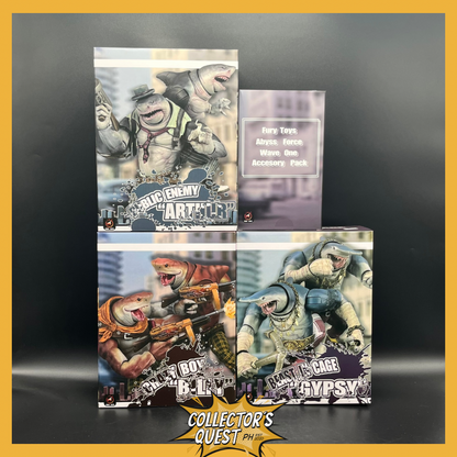 (IN STOCK) Fury Toys 1/12 Scale Abyssal Force Wave 1  Set Of 4 (Crazy Boy Billy,Beast in Cage Gypsy,Public Enemy Arthur, Accesory Pack)  Action Figure